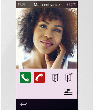 IDDERO VERSO INDOOR - KNX capacitive touch panel with IPS display Glass White